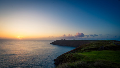 Wall Mural - sunrise on the coast of Ireland