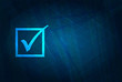 Check box icon futuristic digital abstract blue background