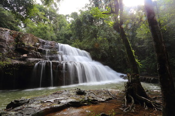 Pang Sida waterfall of Pang Sida National Park in Sa Kaeo ,Thailand