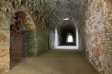 Underground Casemates. Old Fort Tarakanivsky,  Rivne Region. Ukraine