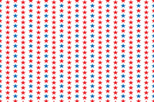 Patriotic Background - Stars. Seamless Military Or July 4th Wallpaper. Americana Patriot Background. Red And Blue Stars.
