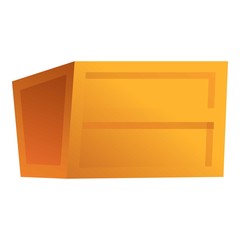Poster - Parcel box icon. Cartoon of parcel box vector icon for web design isolated on white background
