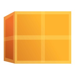 Poster - Postage cargo box icon. Cartoon of postage cargo box vector icon for web design isolated on white background