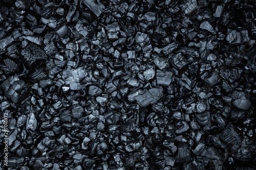 Fotomural Dark coal texture, coal mining, fossil fuels, environmental pollution