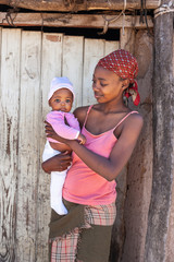 Wall Mural - African mother