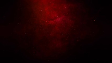 Wall Mural - smoke and debris space flight red 4k loop features a camera view flying slowly through a red space l