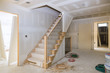 © ungvar - Interior construction of housing project with molding installed