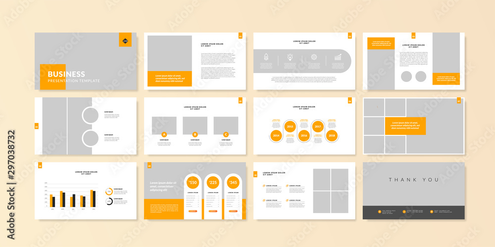 Business minimal slides presentation background template. business presentation template. - obrazy, fototapety, plakaty 