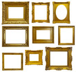 © JackF - Set of luxury gilded  frame. Isolated over white background
