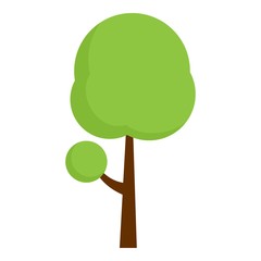 Poster - green tree garden icon. flat illustration of green tree garden vector icon for web design