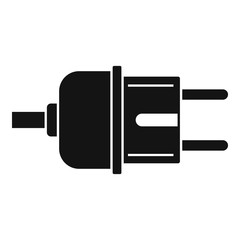 Poster - electric plug icon. simple illustration of electric plug vector icon for web design isolated on whit