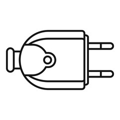 Poster - house electric plug icon. outline house electric plug vector icon for web design isolated on white b