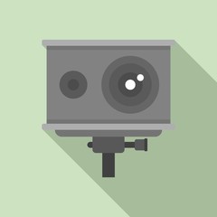 Poster - action camera icon. flat illustration of action camera vector icon for web design