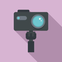 Poster - Professional action camera icon. Flat illustration of professional action camera vector icon for web design