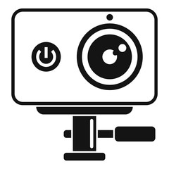 Poster - Dynamic action camera icon. Simple illustration of dynamic action camera vector icon for web design isolated on white background