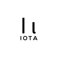 Canvas Print - Greek Alphabet : Iota signage icon