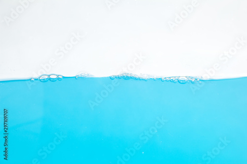 Water Surface Splash and bubbles . on white background. © PuripattCome