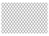 Fototapeta  - Segment of a metal mesh fence. Chain link fence texture. Vector illustration image. Isolated on white background.