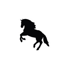 Poster - Horse icon vector. Linear style sign for mobile concept and web design. Horse symbol illustration. Pixel vector graphics - Vector.