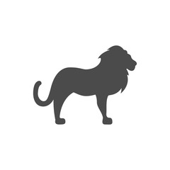 Poster - Lion icon vector. Linear style sign for mobile concept and web design. Lion symbol illustration. Pixel vector graphics - Vector.