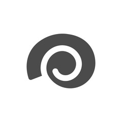 Poster - Snail shell icon vector. Linear style sign for mobile concept and web design. Snail shell symbol illustration. Pixel vector graphics - Vector.