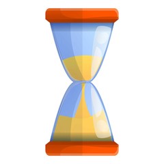 Poster - Hourglass icon. Cartoon of hourglass vector icon for web design isolated on white background