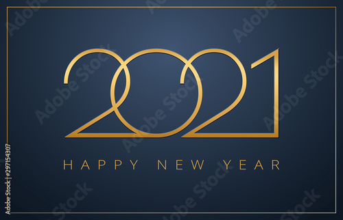 Cuadros en Lienzo Classy 2021 Happy New Year background