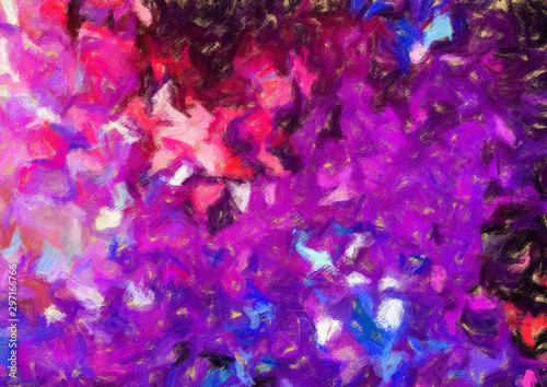 Colorful oil painting abstract art texture with brush strokes. Vintage Style ...