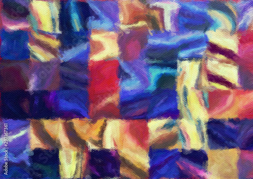 Colorful oil painting abstract art texture with brush strokes. Vintage Style ...