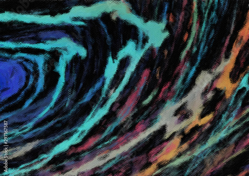 Colorful oil painting abstract art texture with brush strokes. Vintage Style ...