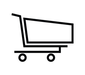 Wall Mural - shopping cart icon