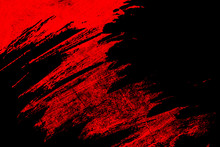 Black And Red Hand Painted Brush Grunge Background Texture