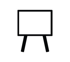 Canvas Print - school blackboard icon