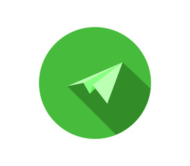 Poster - paper plane icon