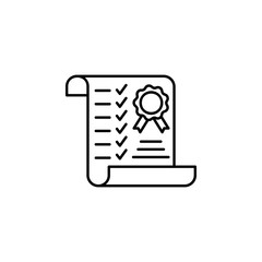 Aufkleber - Decree label diploma icon. Element of school icon