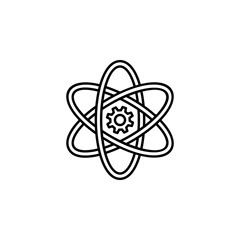 Poster - Science gear education icon. Element of school icon