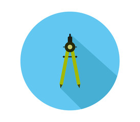 Sticker - school compass icon