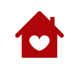 Sticker - home icon with heart