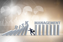 Businessman In Risk Management Concept