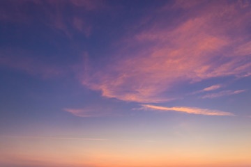 sunset sky in the evening on twilight,dusk sky