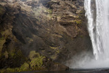 Fototapeta Natura - Waterfall Skogafoss (part of Skoga river taking its origin in the Highlands of Iceland) on the south coast of Iceland