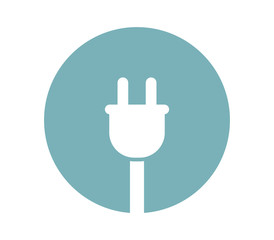 Canvas Print - plug icon