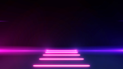 Wall Mural - abstract neon bright lens flare colored on black background. laser show colorful design for banners 