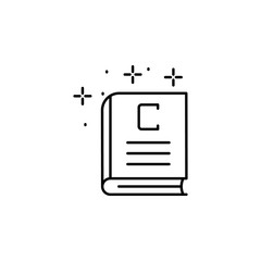 Poster - Book copywriting icon. Element of copywriting icon