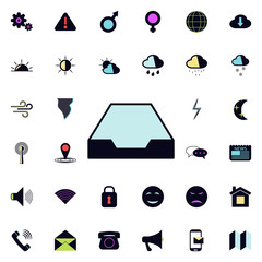 Poster - a shelf icon. Universal set of web for website design and development, app development