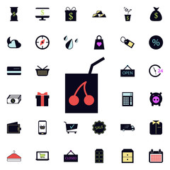 Poster - Contract icon. Universal set of web for website design and development, app development