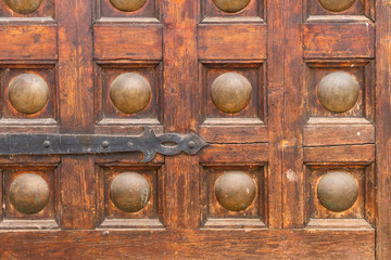 antique wooden door decor fragment