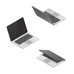 Vector isometric laptop isolated on a white background. Detailed isometric icon