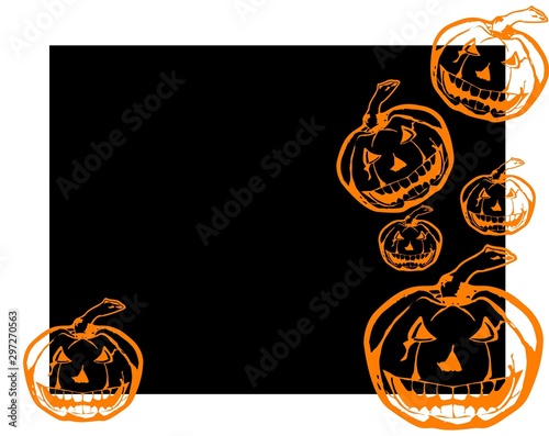 Fotomural Halloween and the castle on a full moon night and bats flying in the sky, with g