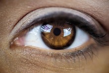 Closeup Of A Brown Eye